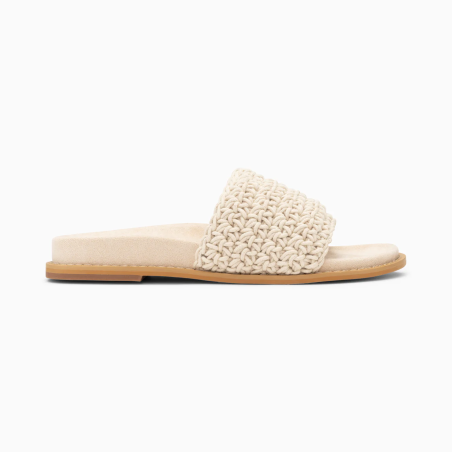 Mules en crochet beige Louvia de Vanessa wu la frime boutique pour femme toulouse pechbonnieu