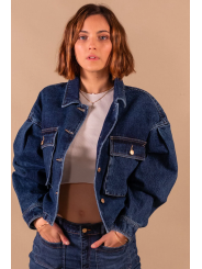 Veste en jean brut Jeanne en coton biologique de Nagev lafrime.shop magasin de vetements pour femme