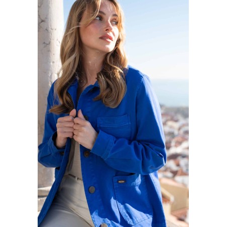 veste worker bleu royal Pako Litto lafrime boutique mode à Pechbonnieu Castelginest Aucamville