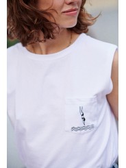 tee shirt sans manche tel aviv de Laure+Max lafrime.shop boutique de prêt à porter pour femme à Toulouse Pechbonnieu