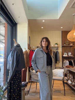 Pantalon WESLEY gris chiné