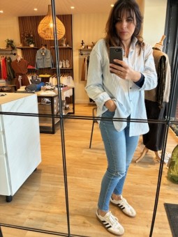 Blouse Leandra blue stripe