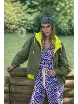 Parka SODAH kaki & jaune