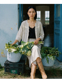 Top MOJITO écru /noir