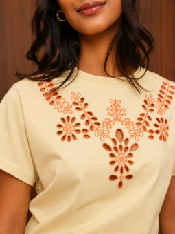 Tee shirt brodé SIENNA