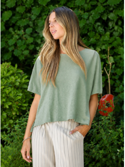 Tee shirt FLORA tilleul