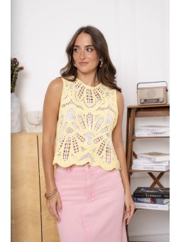 Top "SOLEA" jaune