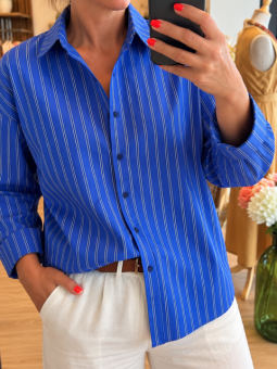 Chemise KETTY indigo stripe