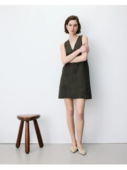 Robe ANAYA sans manches  Kaki